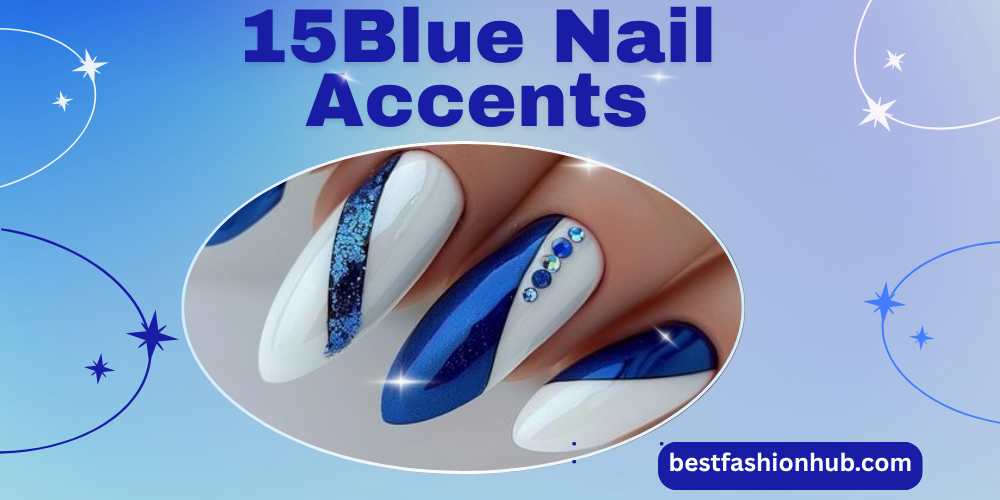 15 summer blue nails