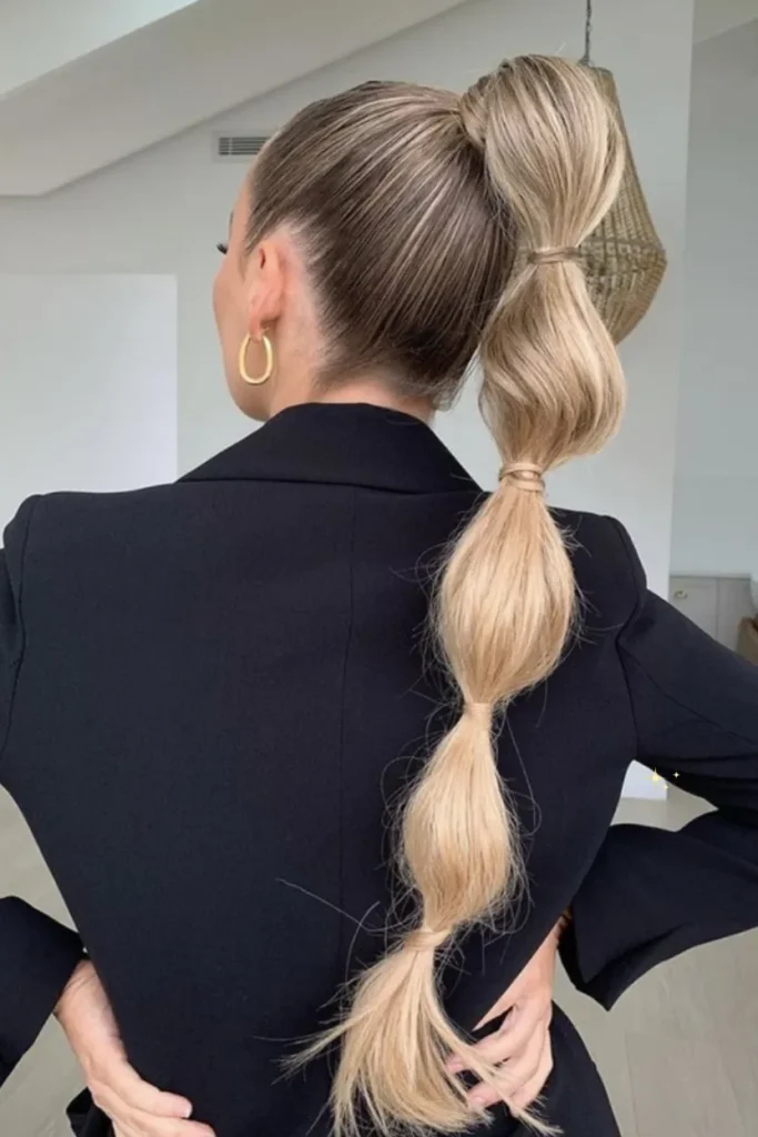 The Lazy Girl Bubble Ponytail 
