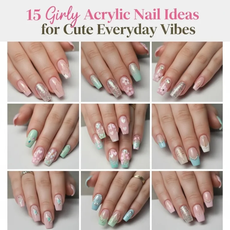 Girly Acrylic Nail Ideas
